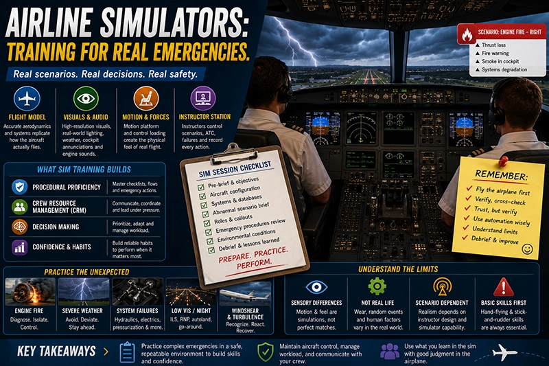 Airline Simulators: How They Replicate Real Emergencies