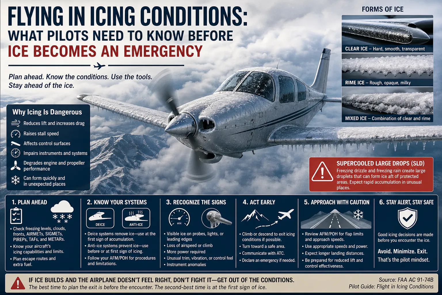 Flying in Icing Conditions: The Hidden Aviation Threat That Can Turn Deadly Fast