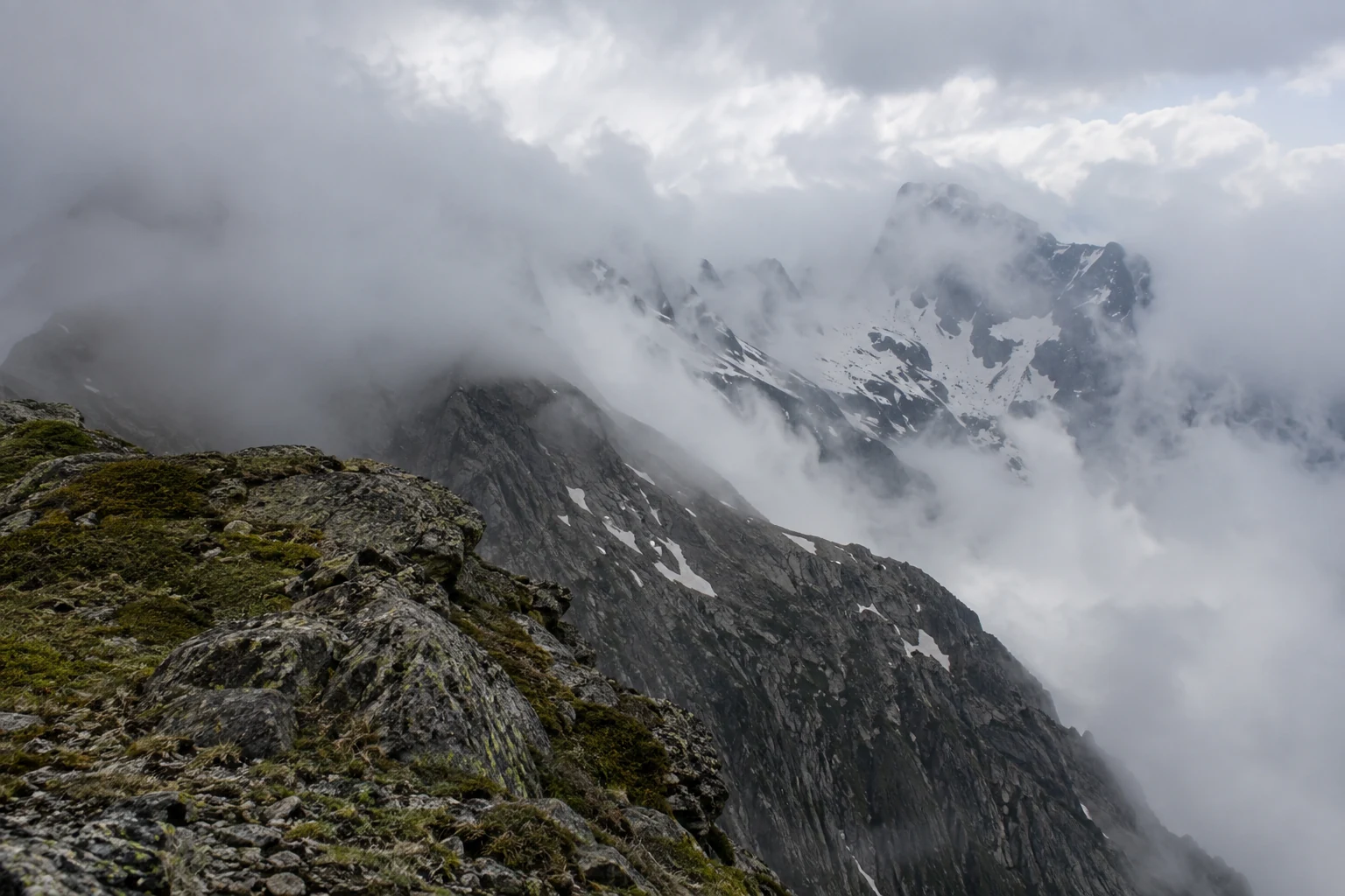Featured illustration for Mountain Obscuration: When Clouds Make Terrain the Hazard, showing a realistic aviation weather scenario