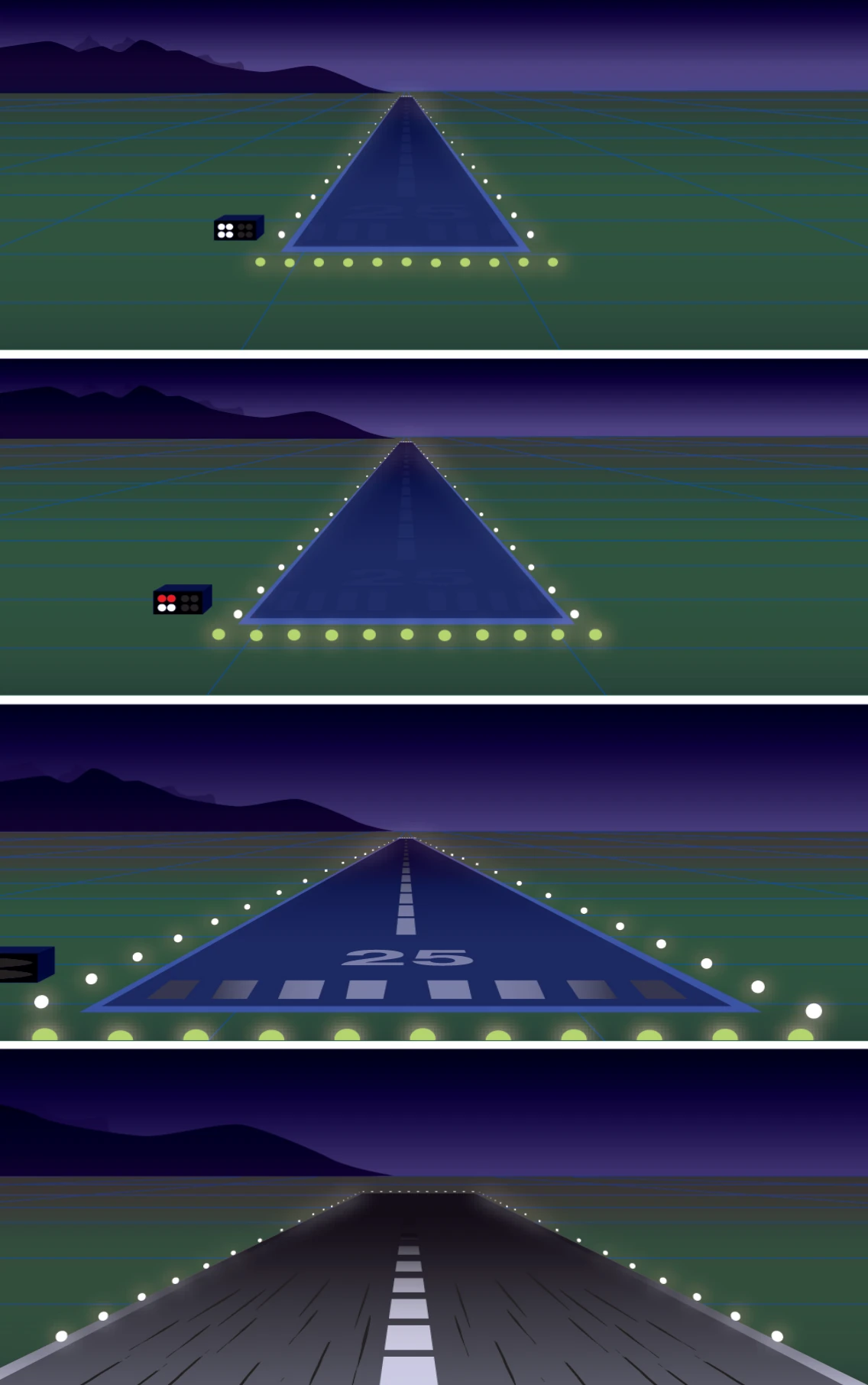 Round out when tire marks are visible.