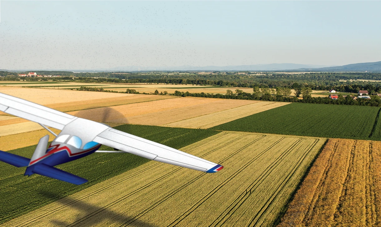Intentional gear-up landing.