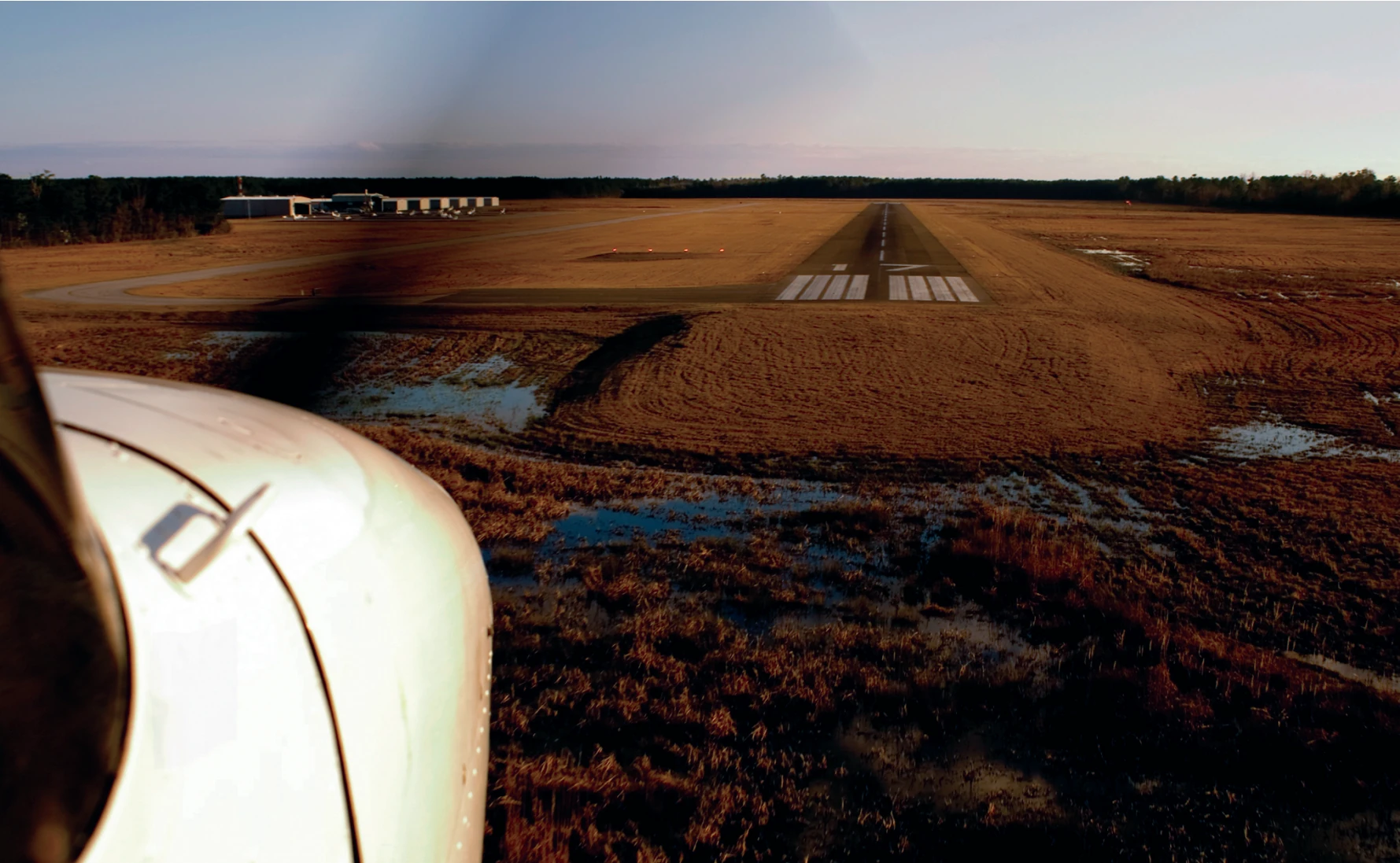 Figure 3-19. Pilot practices cross-wind landings repeatedly to improve performance.