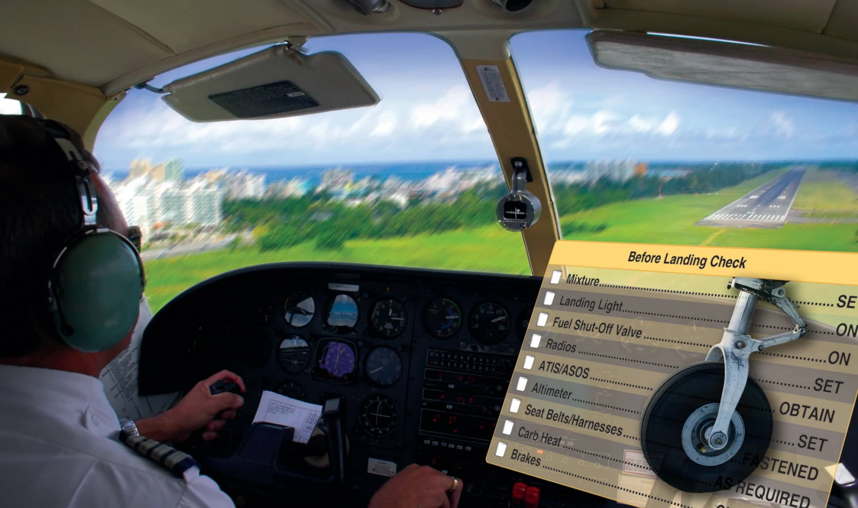 Figure 3-20. A pilot is required to perform several tasks at once during approaches and landings.