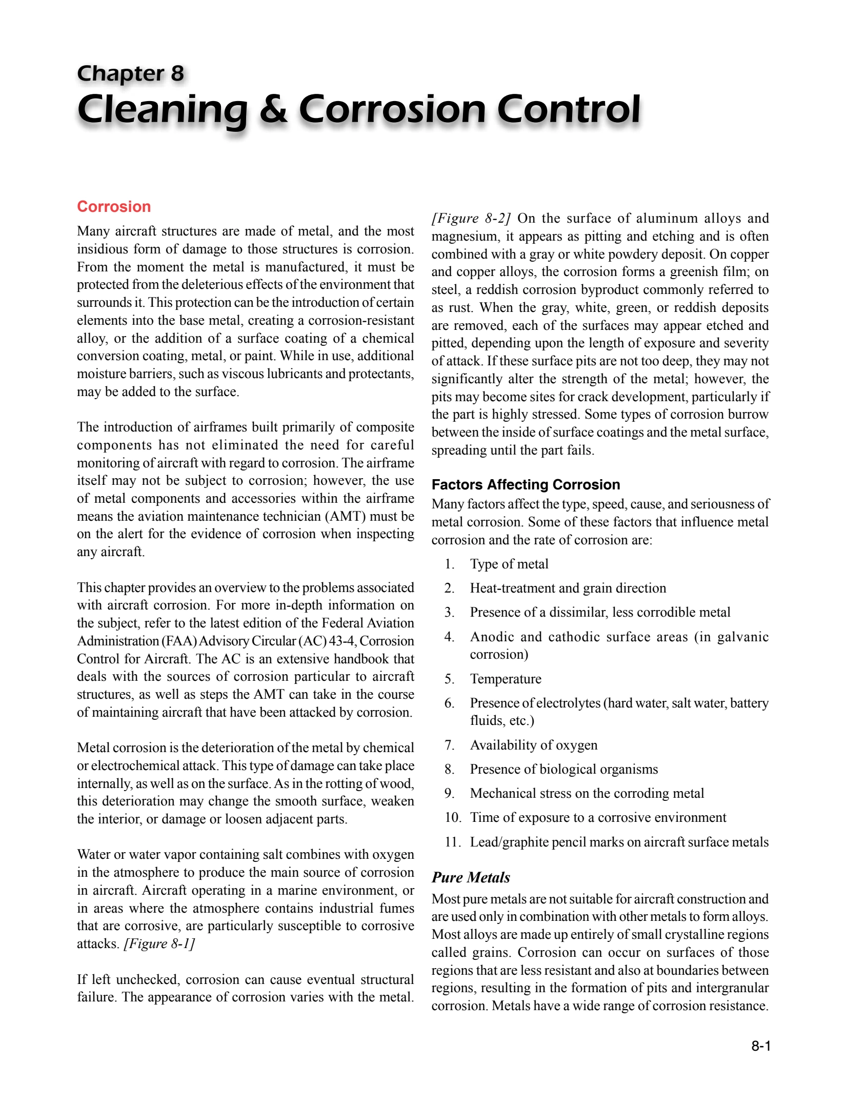 Chapter 8 opener: Cleaning & Corrosion Control.