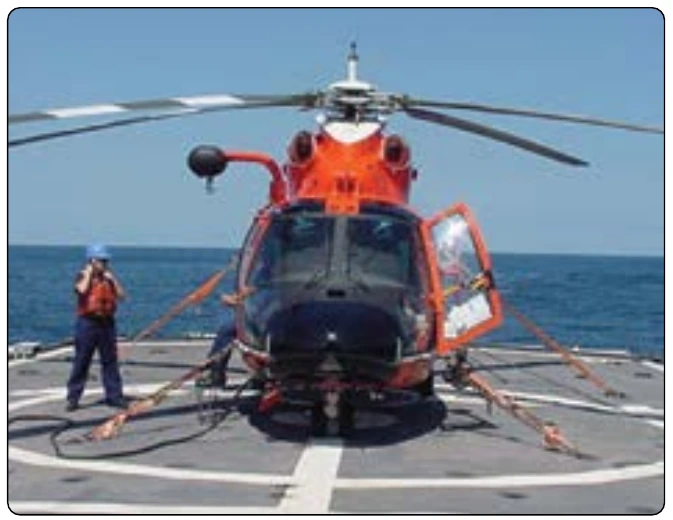 Figure 1-13. Example of mooring of a helicopter.