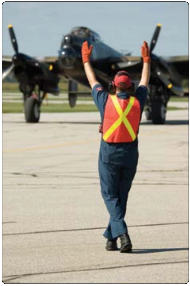 Figure 1-23. The taxi signalman.