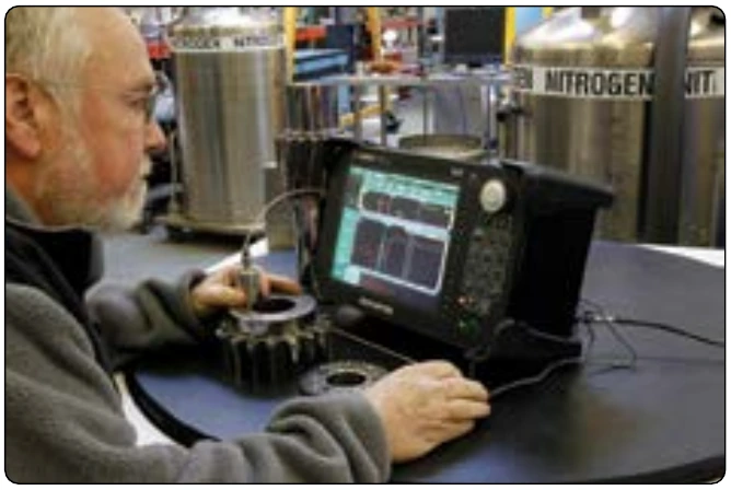 Figure 10-17. Ultrasonic inspection.