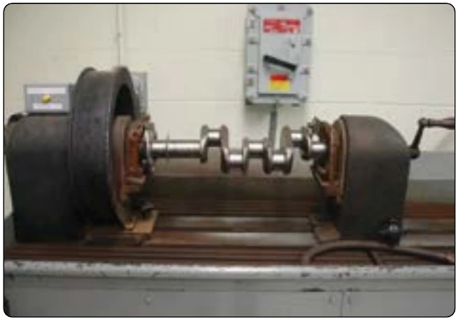 Figure 10-29. Circular magnetization of a crankshaft.