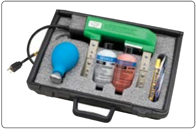 Figure 10-34. Portable magnetic particle inspection equipment.