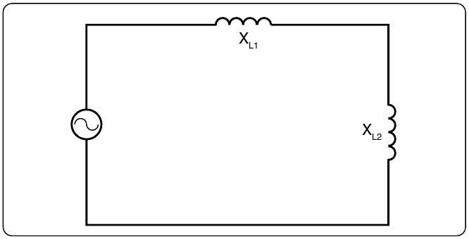 Figure 12-131. Inductances in series.