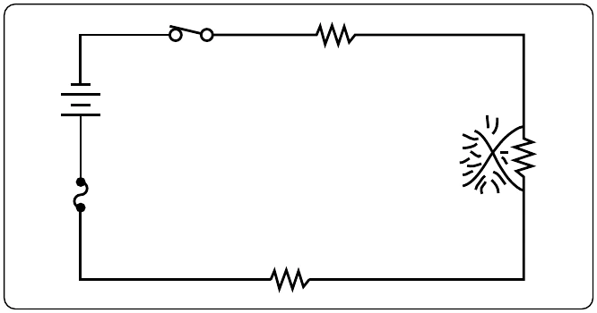 Figure 12-180. A short that does not open the circuit.