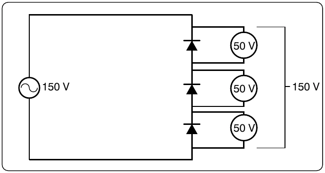 Figure 12-233. Stacking diodes in a circuit.