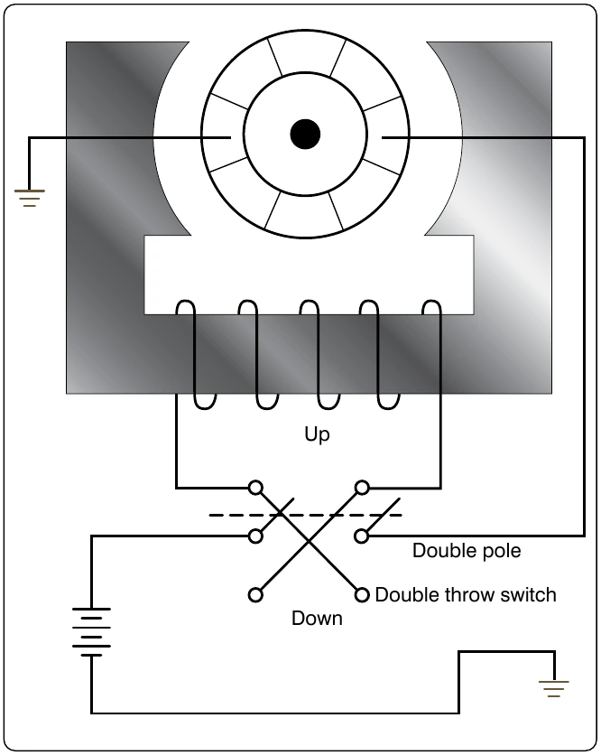 Figure 12-304. Switch method of reversing motor direction.