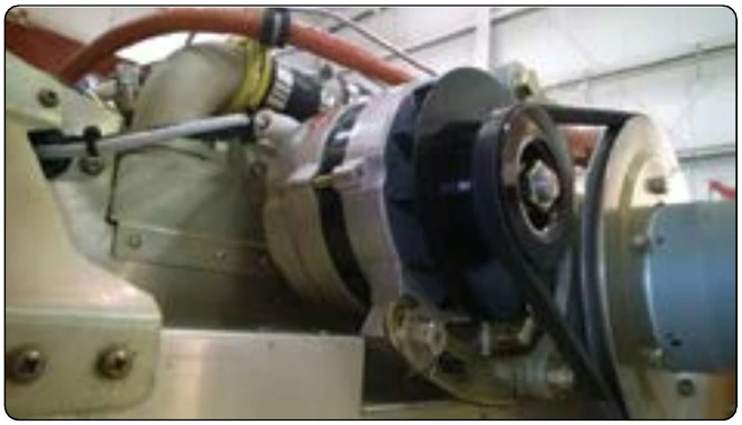Figure 12-317. Belt driven alternator for small single-engine aircraft.