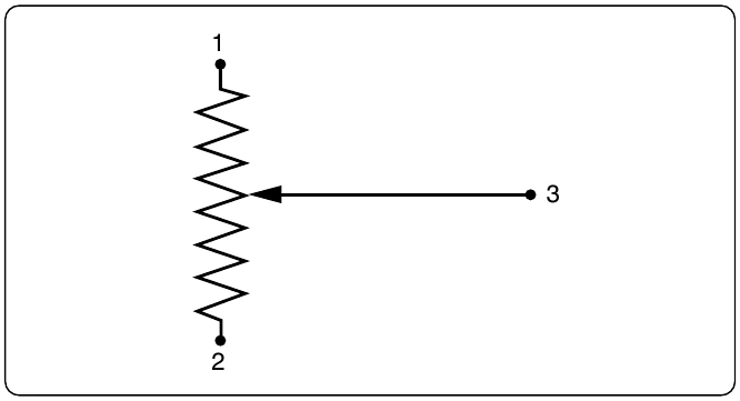 Figure 12-60. Potentiometer schematic symbol.