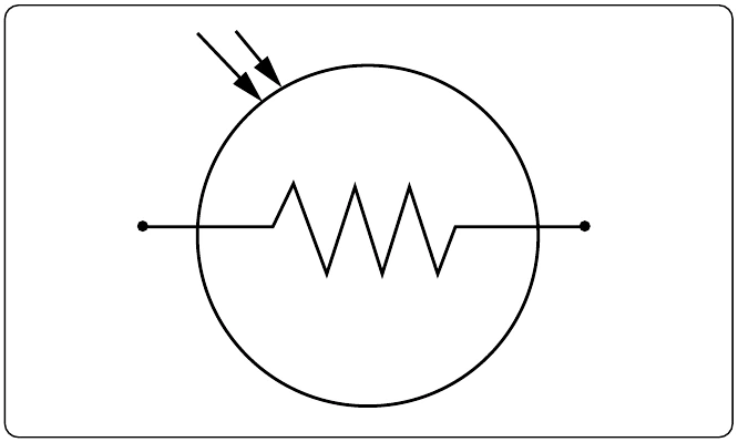 Figure 12-66. Photoconductive cell schematic symbol component.