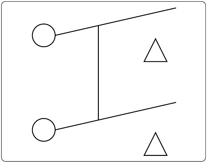 Figure 12-73. Double-pole, single-throw switch schematic symbol.