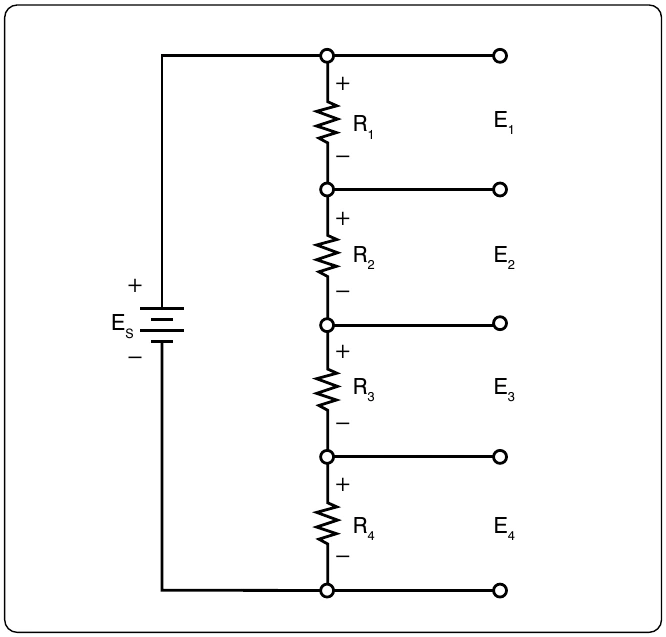 Figure 12-94. Four resistor voltage divider.