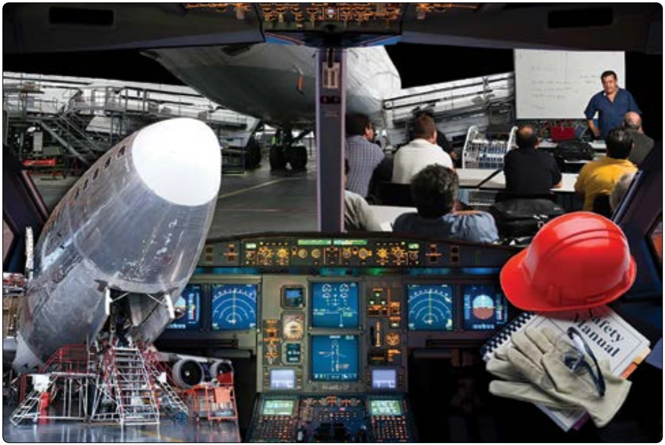 Figure 14-3. Aviation maintenance technicians (AMTs) are confronted with many human factors due to their work environments.
