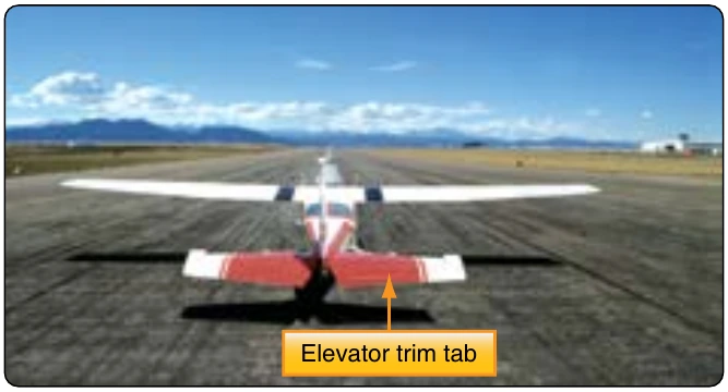Figure 5-71. Elevator trim tab on a Cessna 182.