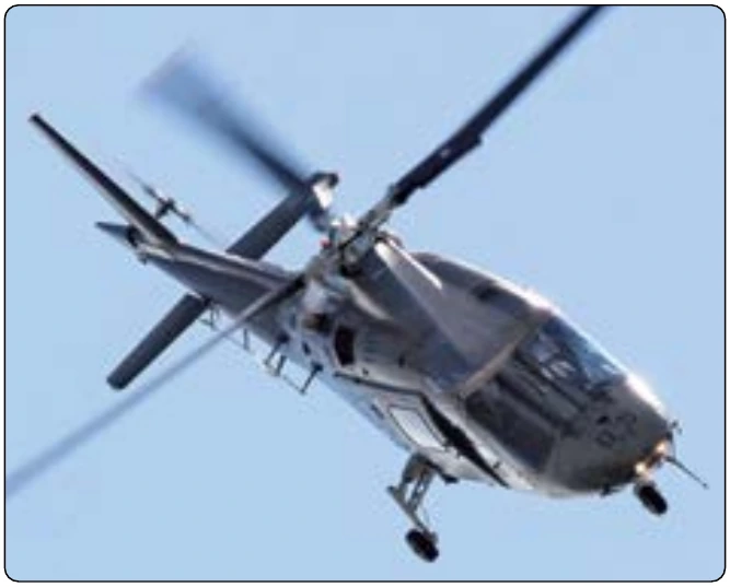 Figure 5-92. Agusta A-109 banking to the right.