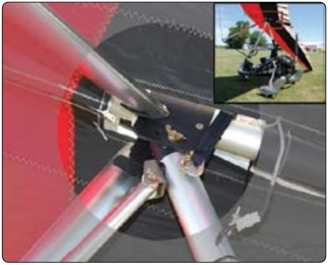 Figure 6-52. Wing attach point for a weight-shift control aircraft.