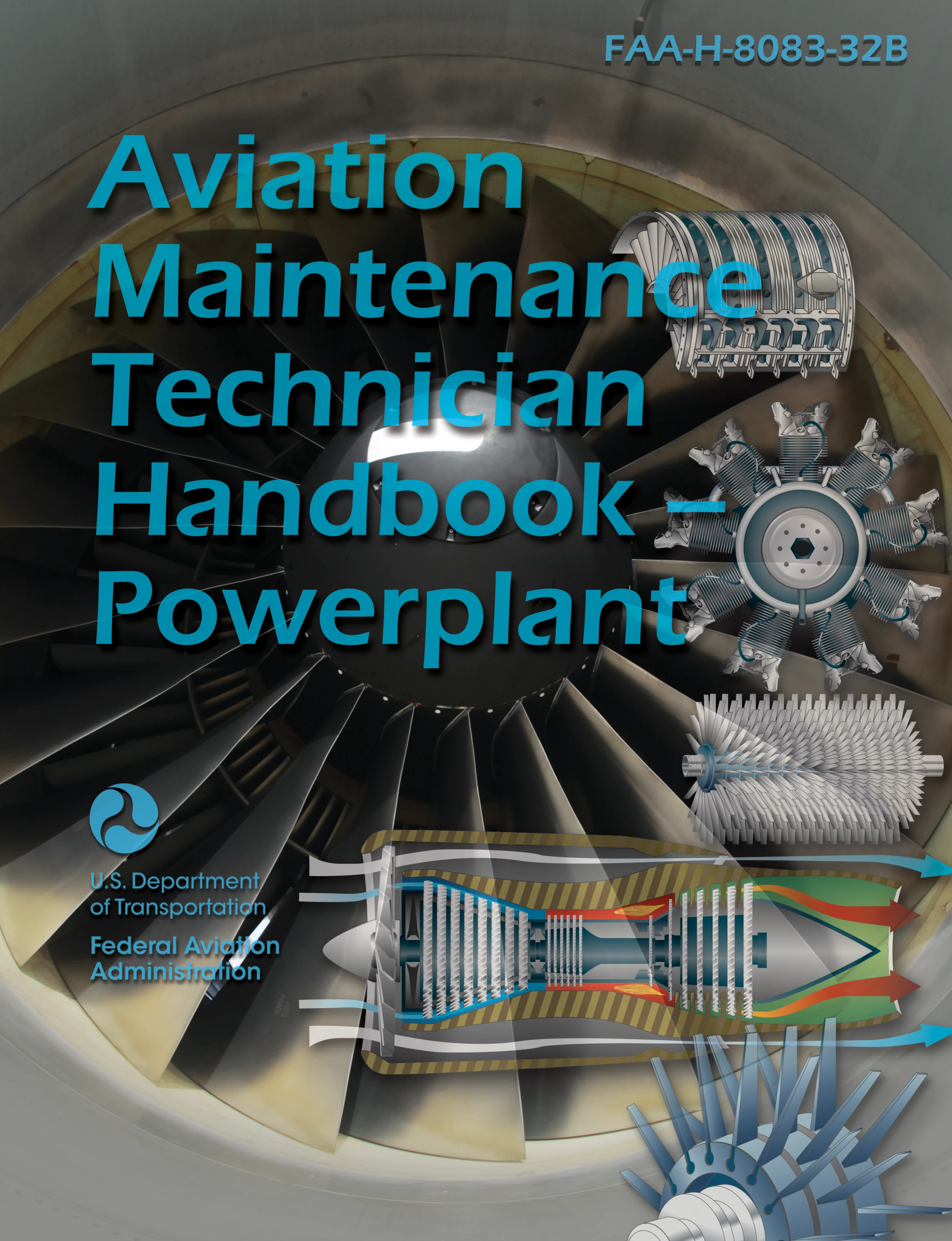 Cover of FAA-H-8083-32B, Aviation Maintenance Technician Handbook–Powerplant.