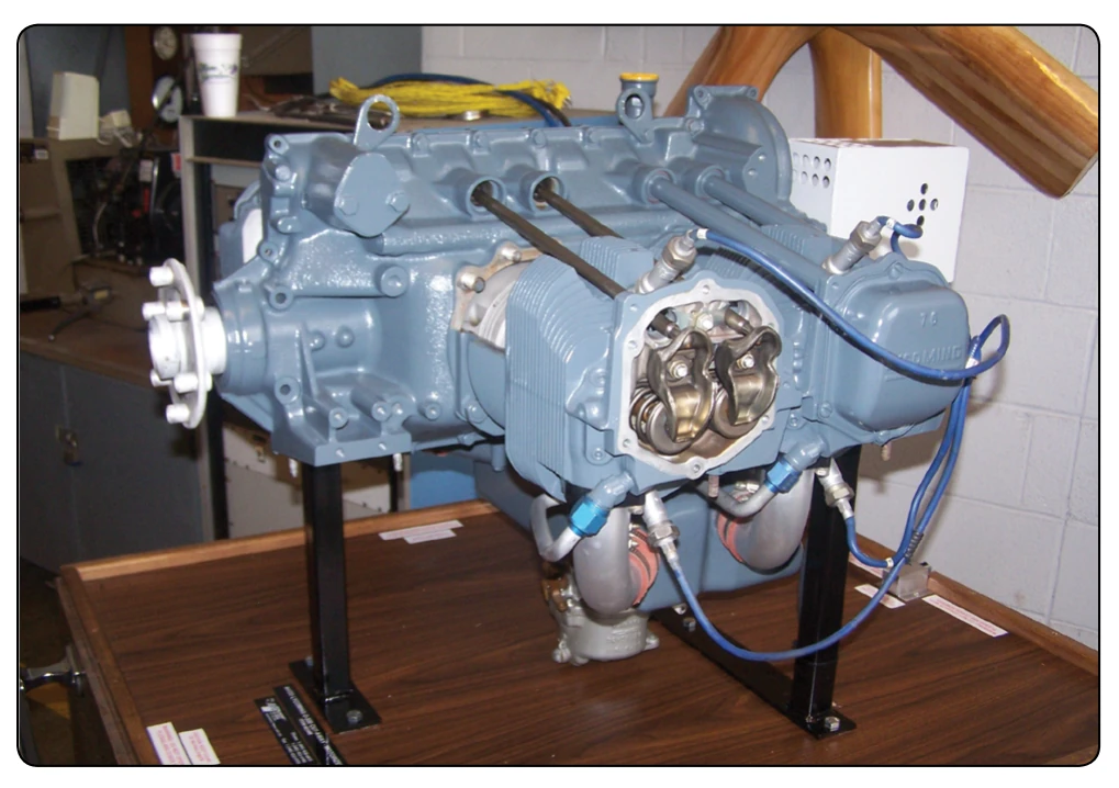A typical four-cylinder opposed engine.