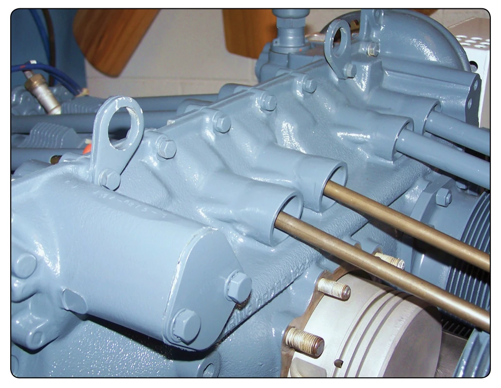 The crankcase.