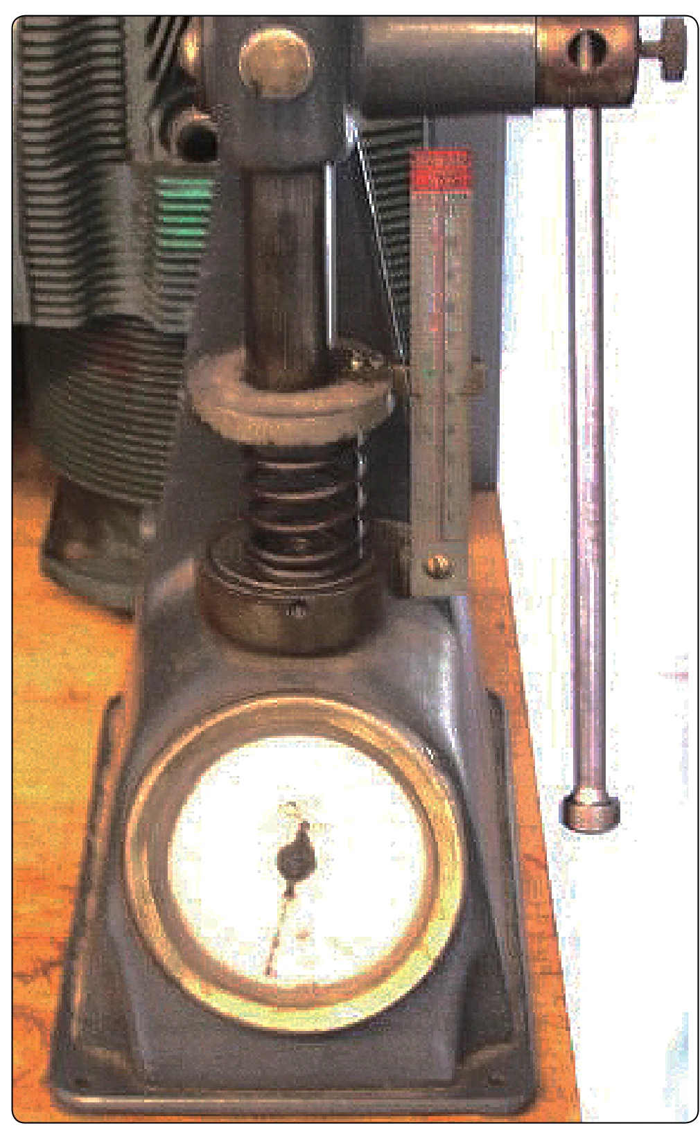 Valve spring compression tester.