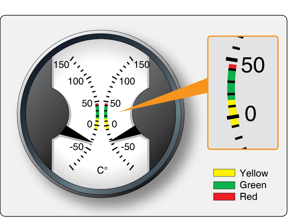 Carburetor air temperature gauge.