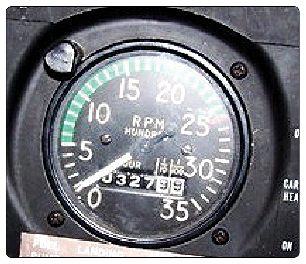 Tachometer.