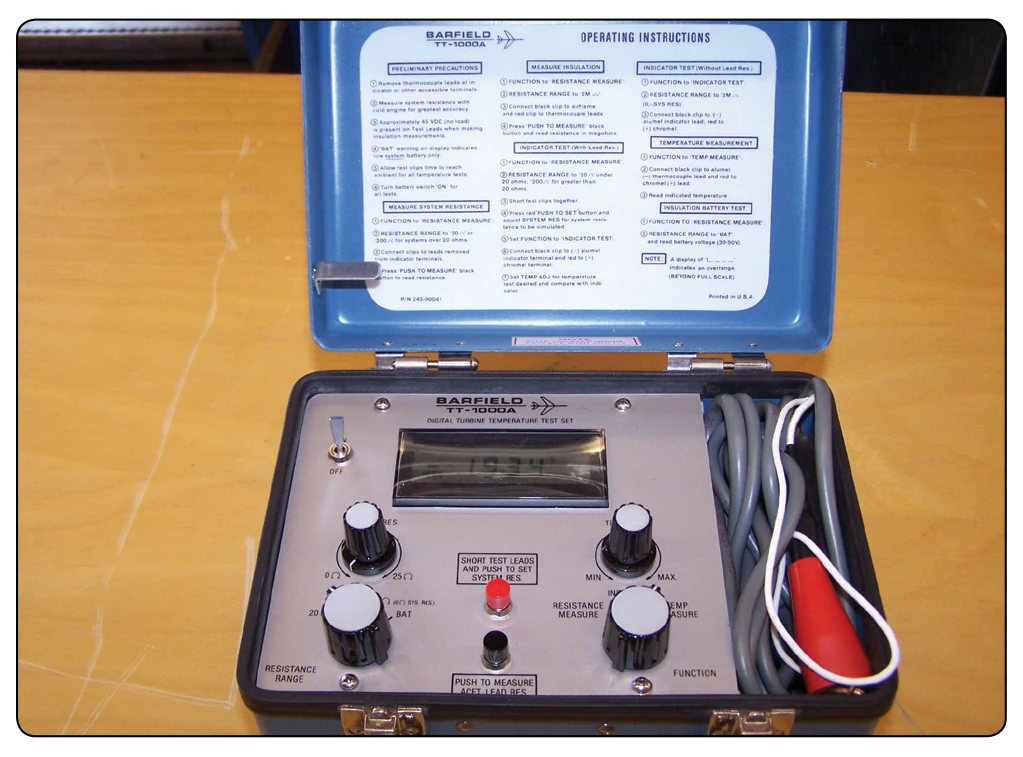 EGT analyzer.