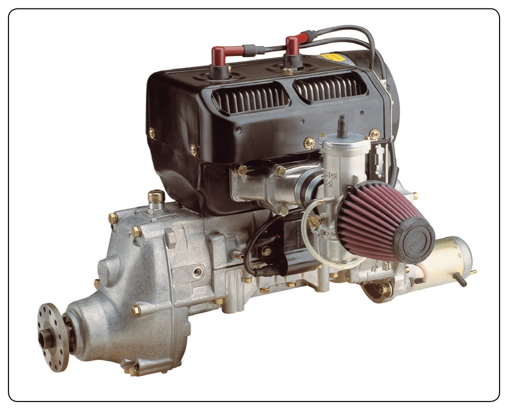 Rotax inline cylinder arrangement.