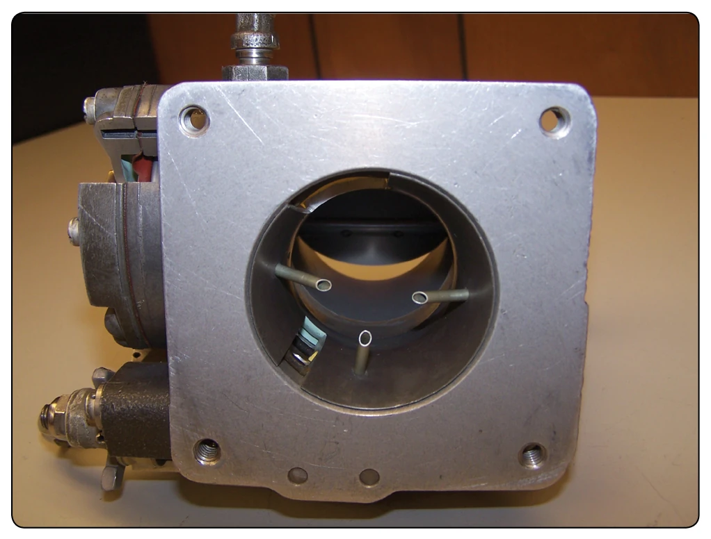 Impact tubes for inlet air pressure.