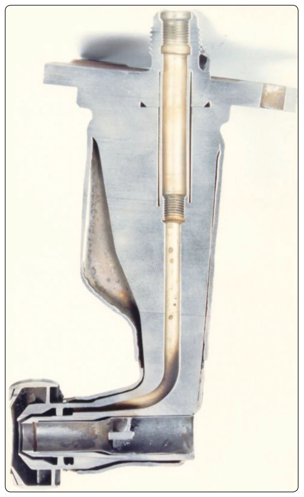 Simplex airblast nozzle cutaway.