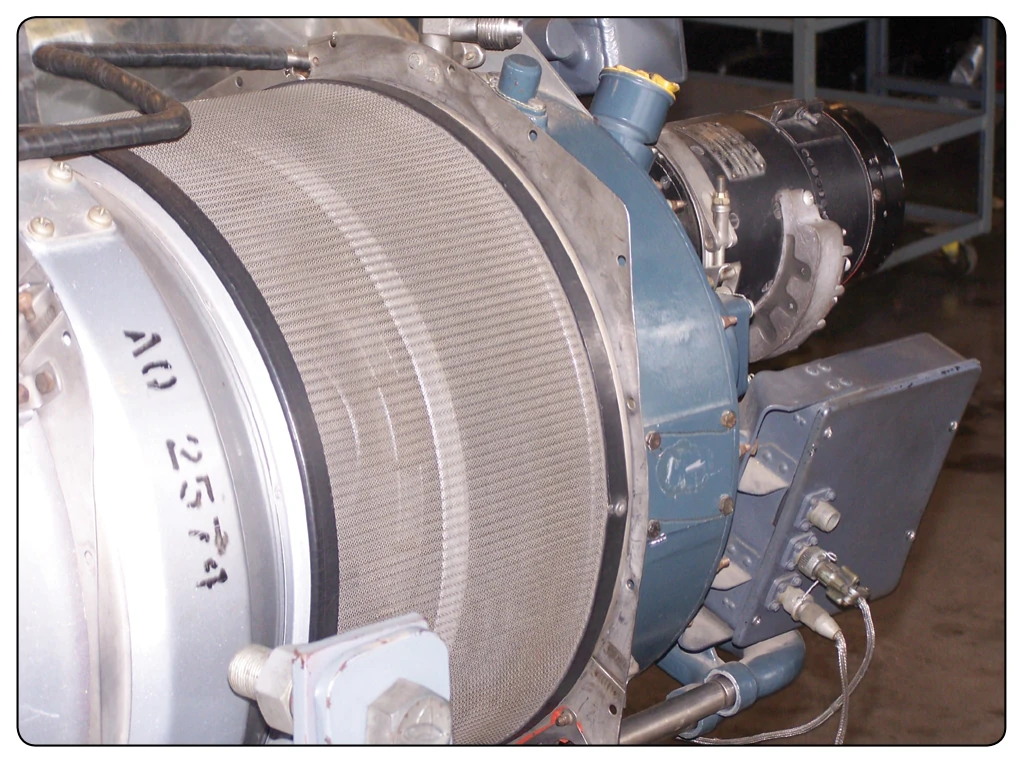 An example of a turboprop engine that incorporates inlet screens.