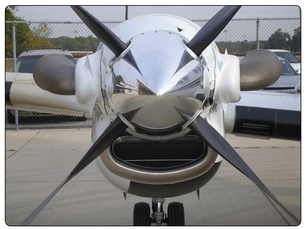 An example of a ducted arrangement on a turboprop engine.