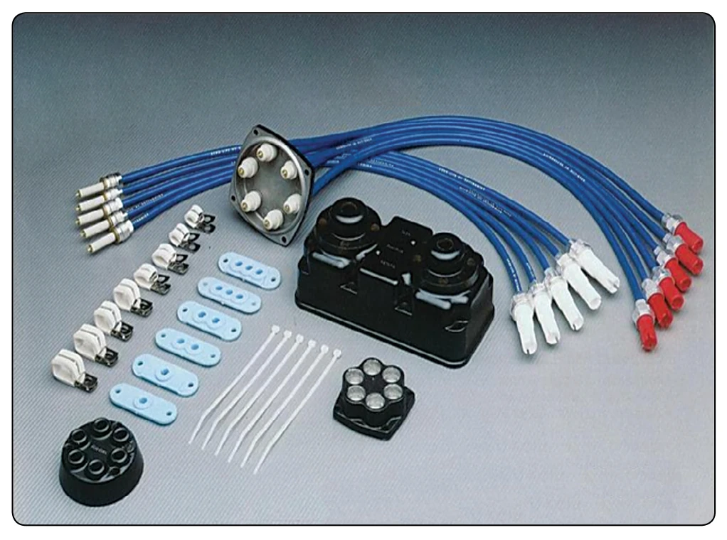A high-tension ignition harness.
