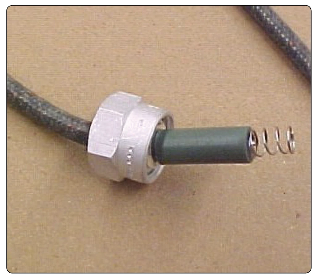 Ignition lead spark plug end.