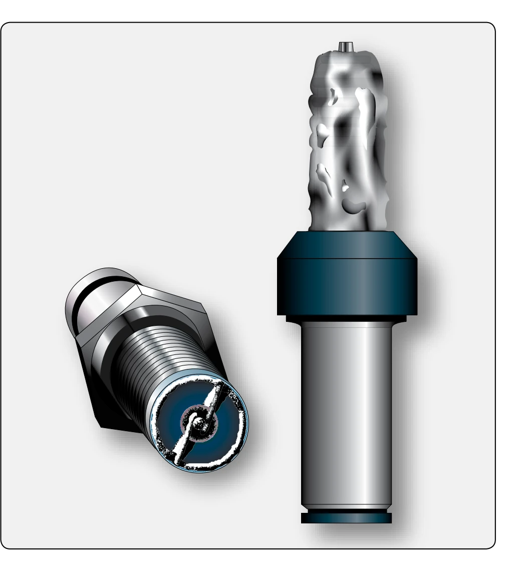 Lead fouled spark plug.