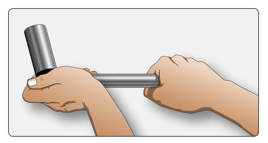 Proper spark plug removal technique.