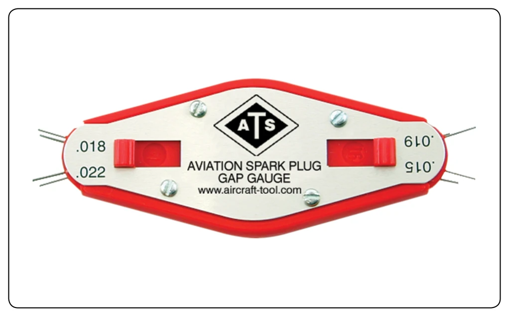 Wire gap gauge.