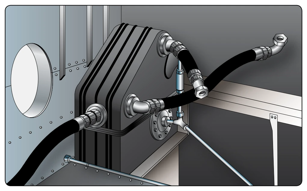 Disconnect oil lines.