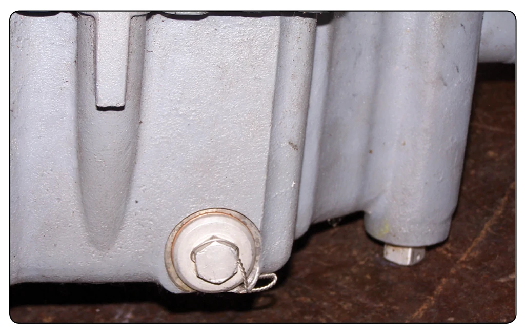 Oil sump screen.