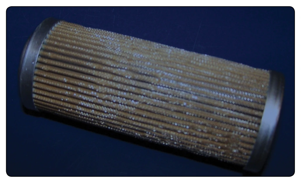 Turbine oil filter element.