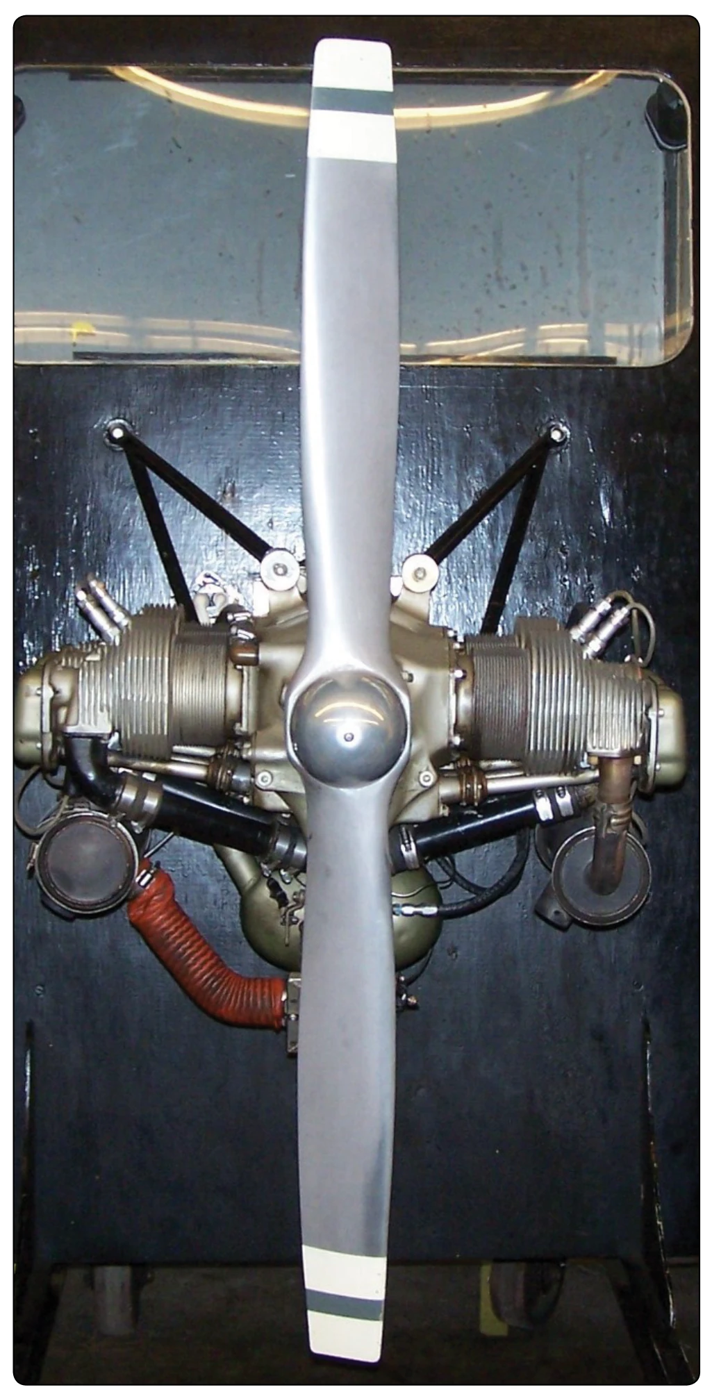 Fixed-pitch propeller.