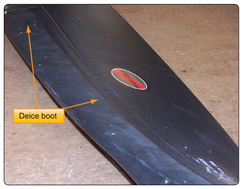 Electric deice boot.