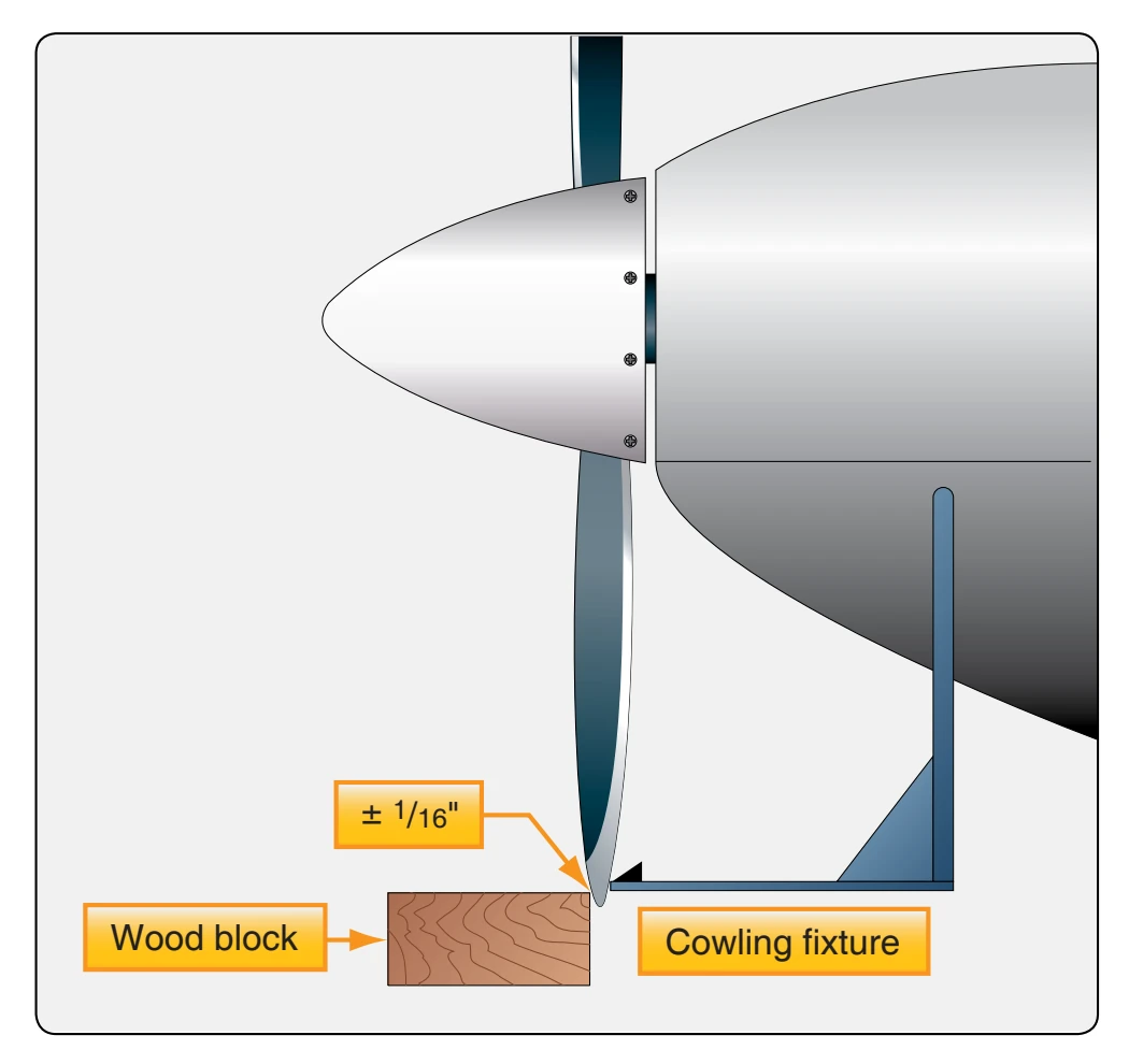 Propeller blade tracking.
