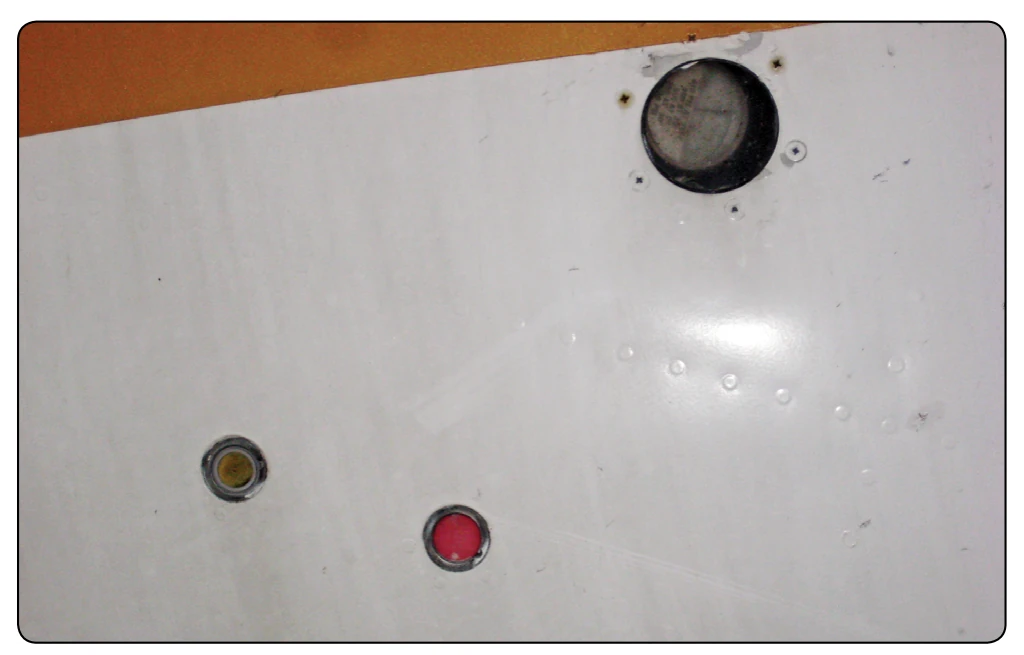 Discharge indicators.